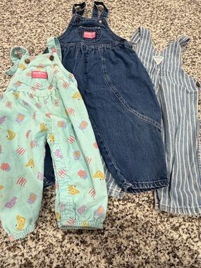 Vintage Oshkosh overall bundle - 18 months and 3T